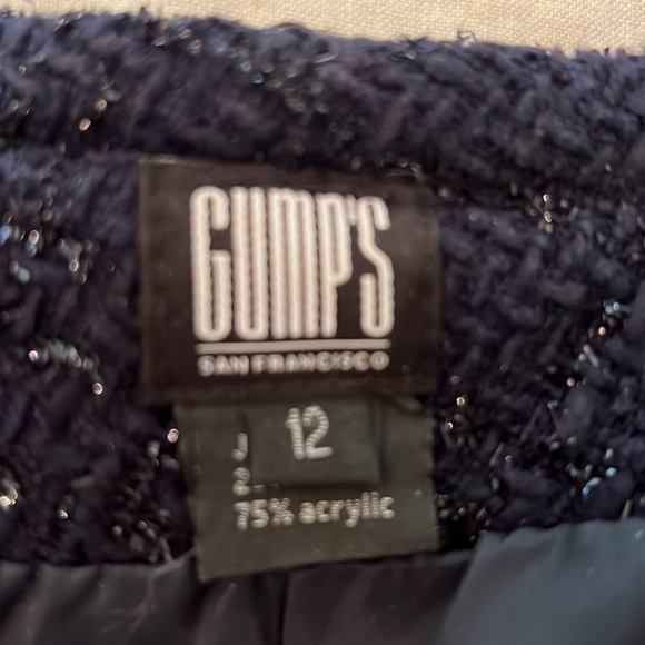 Gorgeous navy long jacket /topcoat by Gumps - Picture 5 of 6